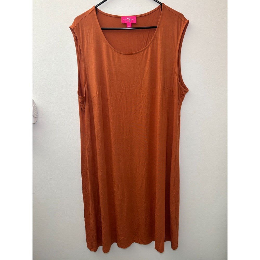 Sassy Jones‎ Burn Orange Casual Tank Dress Women's Size 1x